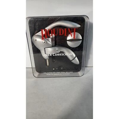 Houdini Palanca Sacacorchos Abridor de Vino Cortador de Lámina Repuesto Barra Espiral Herramienta Foto 1 de 4