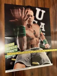Read WWE John Cena Poster Exclusive Rare 16x 21 WWF WCW ECW AEW You Can’t See Me - Picture 1 of 7