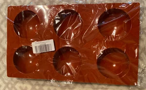 3 PACK- 6 holed Silicone Baking Molds!! Brand New!!Great For Everything!! - Picture 1 of 2
