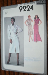 SIMPLICITY 9224 Pattern Misses' Pullover Dress in Two Lengths Sz 14 Uncut - Picture 1 of 1