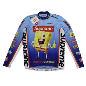 NWT Supreme Castelli Spongebob Box Logo Cycling Jersey Men's L SS25 AUTHENTIC - Picture 1 of 12