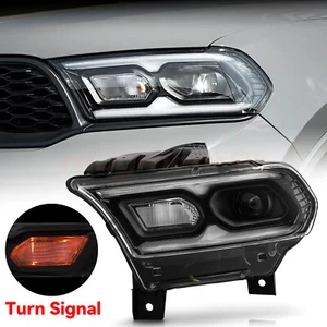 For 2021-2024 Dodge Durango Black w/ Halogen Turn Signal LED Headlight Driver LH - Bild 1 von 12