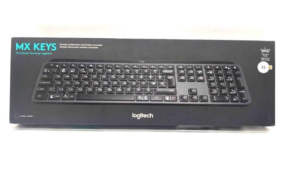 Logitech MX Keys Wireless Tastatur - QWERTY Spanisch (Ohne Dongle) - Bild 1 von 4