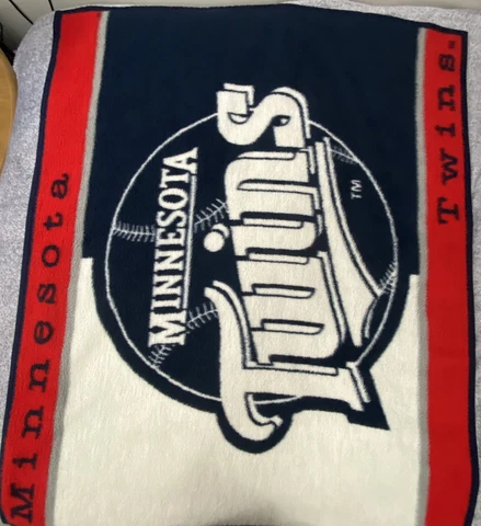 Vintage Biederlack Minnesota Twins Throw Blanket Cover