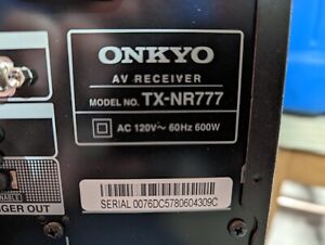 Onkyo TX-NR777 RECEIVER