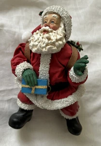 Possible Dreams Clothtique Santa Claus Down The Chimney He Came 1997 9 pulgadas - Imagen 1 de 5