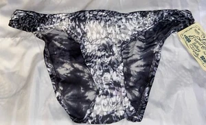 Lucky Brand Untamed Shirred Tab Swimsuit Basic Fit Bikini Bottom S Black (A1) - Picture 1 of 2