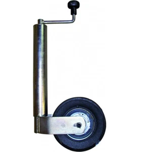 Stützrad 60 mm ROHR VOLLGUMMI STAHLRAD stützwheel 60mm pipe - Bild 1 von 1