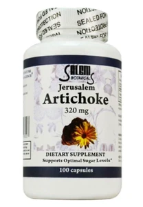 Jerusalem Artichoke 100 Capsules Dietary Supplement 320mg Salem Botanicals - Picture 1 of 1