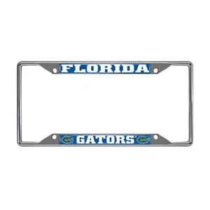 NCAA Florida Gators Chrome License Plate Frame Universal Size - 1PC - Picture 1 of 1