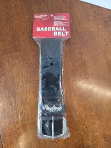 Rawlings Baseball Belt Stretch Belt Black Up to 42" Expandable Belt Unisex Black - Picture 1 of 5