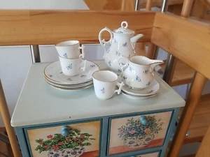 Antikes Kaffee-Service C.T. Tielsch Altwasser Schlesien Jugendstil um 1890 - Bild 1 von 22