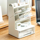 Desk Pen Organizer with 6 Compartments 1 Drawer Large Capacity Desk Pen cak/