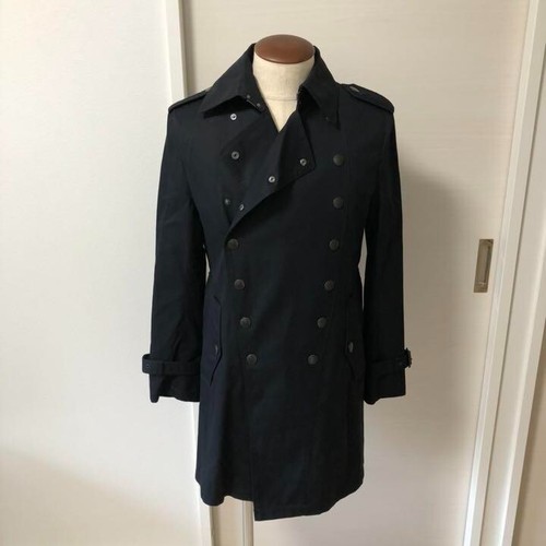 BURBERRY BLACK LABEL trench uomo nero taglia US S autentico