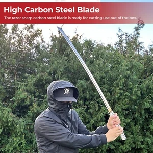 Black Widow Web Weaver Handmade Katana White - Full Tang Sharpened Overall 40" - Picture 1 of 7