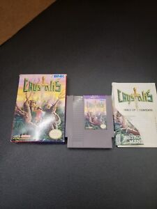 Crystalis NES 1990 SNK Nintendo Video Game, Manual & Box Read 