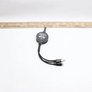 Imperial Blue Retractable 3-In-1 Charging Cable 30 - Picture 1 of 4