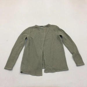 Crew Clothing Company Cardigan Women M Open Front Knitted Green 100% Cotton - Picture 1 of 8