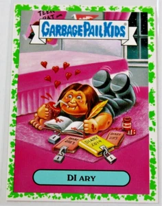 GARBAGE PAIL KIDS 2016 Prime Slime Trashy T.V. Horror GREEN card #2b "DI ARY" - Picture 1 of 4