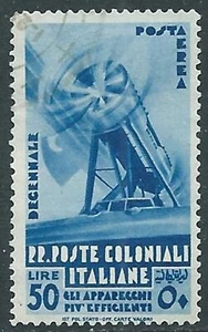 1933 EMISSIONI GENERALI POSTA AEREA USATO DECENNALE 50 LIRE - RA11-8 - Picture 1 of 1