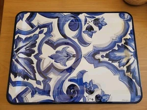 DOLCE & GABBANA large Mediterraneo-print wooden tray L 23.62 X W 31.4 $2800 - Picture 1 of 13