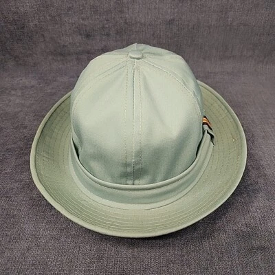 Sombrero de marinero vintage de lona azul cielo para mujer años 60 hecho en unión  Foto 1 de 4