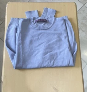 Mallory & Merlot Light Blue Unisex Thin Pullover Sweater Preowned Size 12 Year - Picture 1 of 3