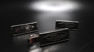 Gemelos vintage de plata con remolino M de 3,1 cm - Imagen 1 de 5