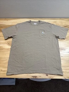 Carhartt K87 Workwear Pocket Short Sleeve T-Shirt - Brown Size 3XL Tall - Picture 1 of 4