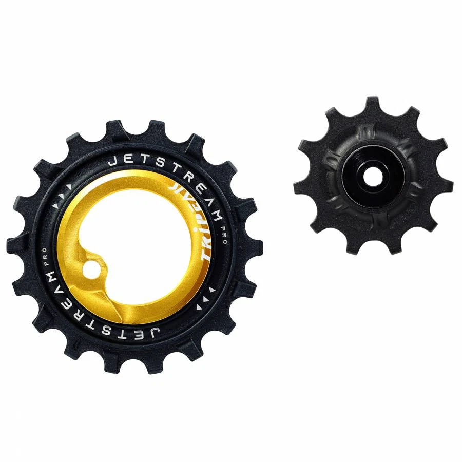 Galet derailleur aopw tripeak 12-18 dents ceramique 11v. or compatible shimano u - Photo 1/1