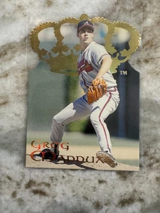Greg Maddux 1995 Crown Royale Gold Crown Die-cut Insert #1 Atlanta Braves - Picture 1 of 4