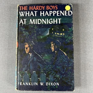 Hardy Boys Blue ~ What Happened at Midnight by Dixon 1931 Hardcover Book #10 - Picture 1 of 8
