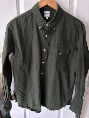 J. Press Green Chamois Button Down Cotton Shirt Size Medium - Image 1 of 4