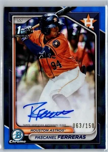 2024 Bowman Chrome #CPA-PF Pascanel Ferreras Prospects Autographs Blue /150 - Bild 1 von 2