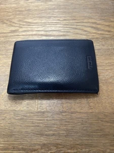 Tumi schwarze Herren-Geldbörse aus Leder mit Doppelfaltung klein - Bild 1 von 14