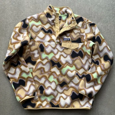 Pulôver feminino PATAGONIA médio Synchilla Snap-T lã - correntes naturais - Imagem 1 de 4