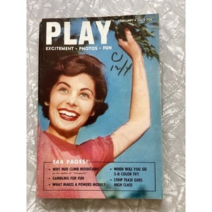 Play Magazine FIRST ISSUE February 1954 Eartha Kitt Marlon Brando Jokari DJs - Picture 1 of 4