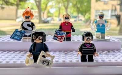 LEGO: Los Increíbles - Lote de minifiguras. Frozone, Mr. Increíble, Edna, síndrome. Foto 1 de 3