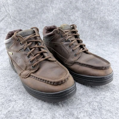 Timberland Gore-Tex Impermeable Heritage Chukka Botas de Cuero Para Hombre Talla 8W Marrón Foto 1 de 4