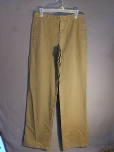 Armani Collezioni Dress Pants Mens (32x36) Made Italy Tan cotton - Picture 1 of 3