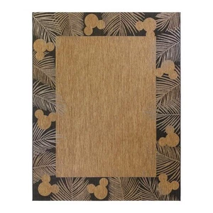Disney Mickey Mouse Chestnut 6 Ft. X 9 Ft. Palm Border Indoor/Outdoor Area Rug - Picture 1 of 5