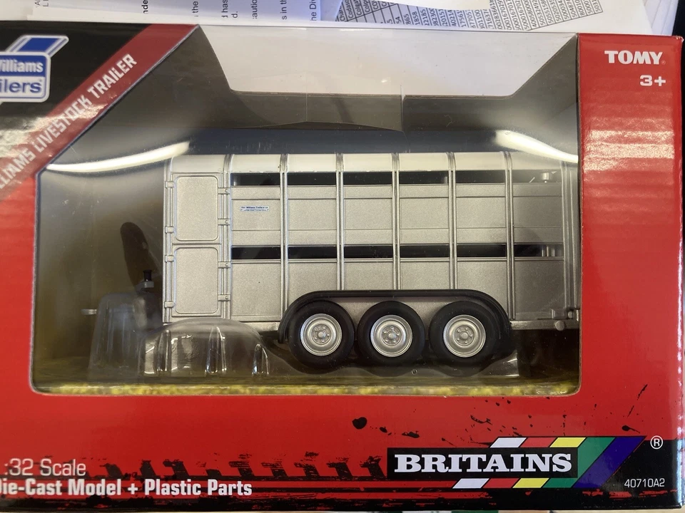 Britains 1:32 Ifor Williams Livestock Trailer Diecast Vehicle - 40710A1 - Image 1 of 1