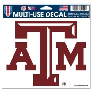Texas A&M Aggies 5"x6" Multi Use Decal [NEW] NCAA Car Truck Sticker Emblem - Picture 1 of 1
