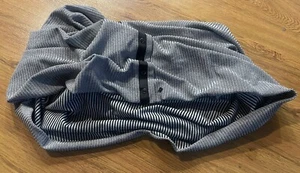LULULEMON VINYASA SCHAL RULU TONKA STREIFEN CASHEW MELIERT SCHWARZ NEU OHNE ETIKETT! - Bild 1 von 5