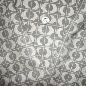 Brook Perdigon SETO — DUSK Gray 100% Linen 1.11 yds x 51.5w Fabric LARGE REMNANT - Picture 1 of 15