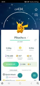 Shiny Pikachu Amethyst Crown Male Pokemon Go - Afbeelding 1 van 1