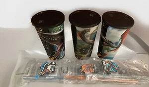 7-Eleven Jurassic Park 2025 Collectors Cup Complete Set Of 3 Cups & 3 Straws NEW - Picture 1 of 10