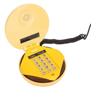Hamburger Phone Wired Landline Phone Novelty Hamburger House Phone Burger Phone - Zdjęcie 1 z 8