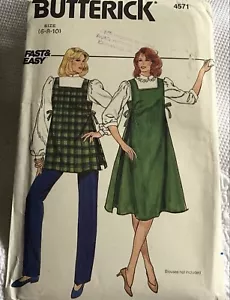 Vintage Butterick 4571 Pattern-Maternity Tops, Pants, Size:6-8-10, UNCUT - Picture 1 of 5