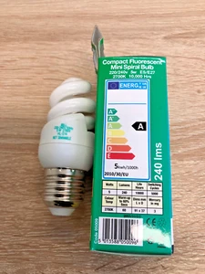 5w ES Spiral Bulb BELL CFL Warm 240 lumens 05009 - Picture 1 of 2